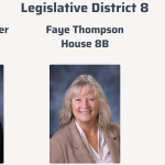 District 8 Representatives - Rep. Rob Beiswenger (8A), Rep. Faye Thompson (8B), Sen. Christy Zito (8)
