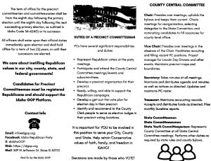 Republican Central Committee Leadership Duties (click image to download PDF)